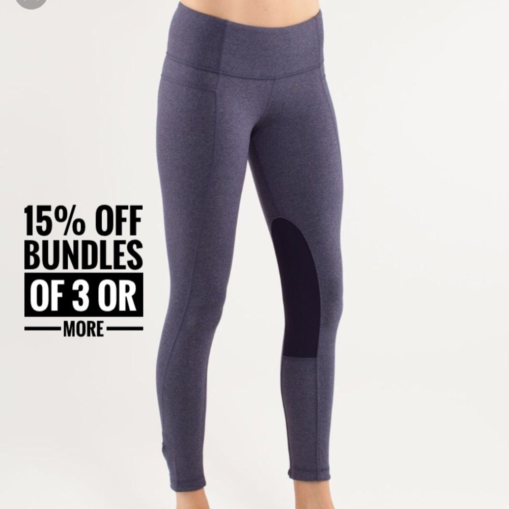Lululemon trikonasana pant deep heathered indigo